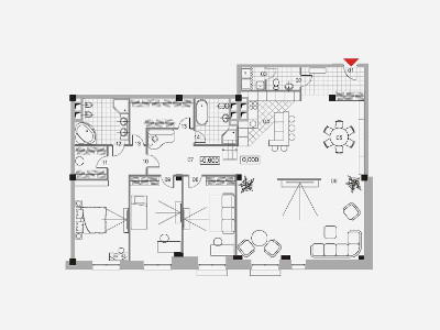 Апартаменты 215.3 м²