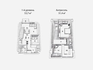Апартаменты 105.8 м²
